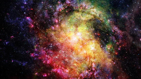 Abstract bright colorful universe. Elements of this image furnished by NASA. — Stock Photo, Image