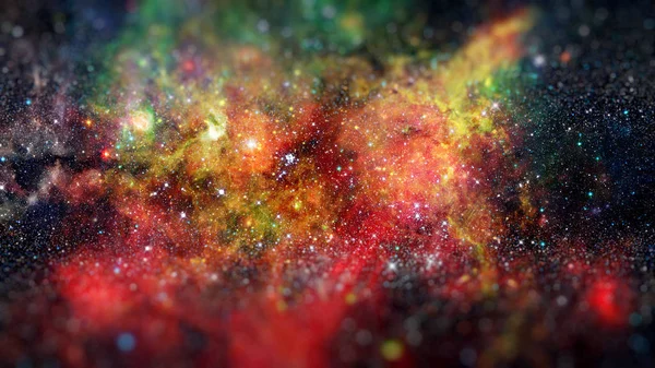 Пейзаж звездных скоплений в космосе. Элементы этого изображения предоставлены НАСА. — стоковое фото