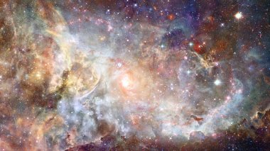 Uzaydaki sarmal galaksi. Bu görüntünün elementleri NASA tarafından desteklenmektedir.