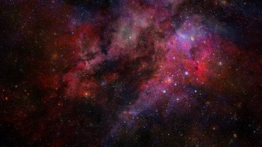 Nebula ve yıldızlar uzayda. Bu görüntünün elementleri NASA tarafından desteklenmektedir.
