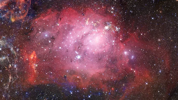 Fundo Galáxia Cósmica Com Nebulosa Poeira Estelar Estrelas Brilhantes Elementos — Fotografia de Stock