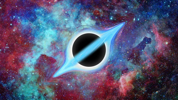 Schwarzes Loch Weltall Abstrakte Naturwissenschaftliche Kunst Elemente Dieses Bildes Von — Stockfoto