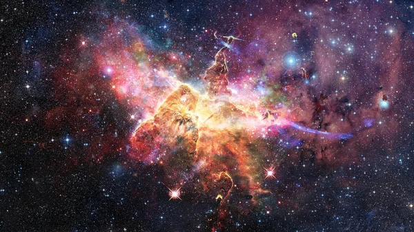 Mystic Mountain Region Carina Nebula Imaged Hubble Space Telescope Elements — Stock Photo, Image