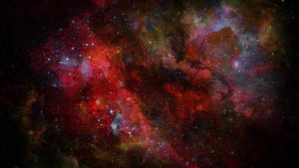 Derin uzayda nebula ve yıldızlar, gizemli evren. — Stok fotoğraf