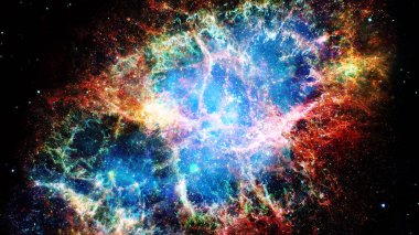 Galaxy ve bulutsu. Alan arka plan soyut. Bu görüntü döşenmiş Nasa tarafından unsurları.