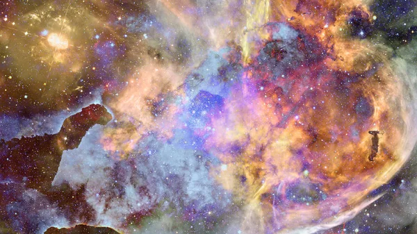 Güzel Nebula Galaksi Görüntünün Elementleri Nasa Tarafından Desteklenmektedir — Stok fotoğraf