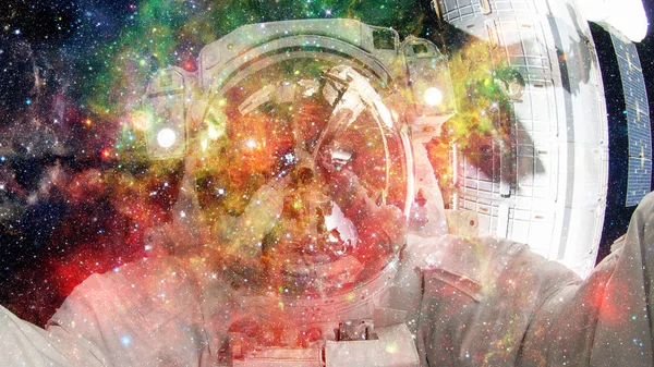 Astronaut Weltraum Science Fiction Kunst Elemente Dieses Bildes Von Der — Stockfoto