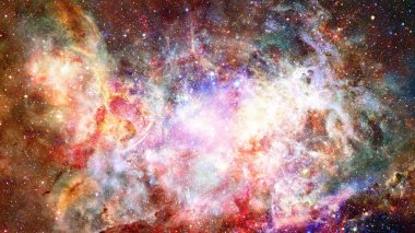 Derin uzayda nebula ve yıldızlar. Bu görüntünün elementleri NASA tarafından desteklenmektedir.