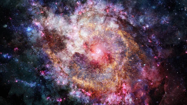 Derin uzay çok renkli Bulutsusu yıldızlar ve galaksiler. Nasa tarafından döşenmiş bu görüntü unsurları.