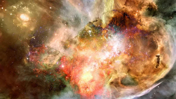 Νεφέλωμα Και Αστέρια Στο Βαθύ Διάστημα Μυστηριώδη Σύμπαν Στοιχεία Αυτής — Φωτογραφία Αρχείου
