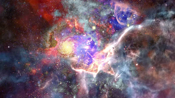 Imagen Nebulosa Espacio Profundo Elementos Esta Imagen Proporcionados Por Nasa —  Fotos de Stock