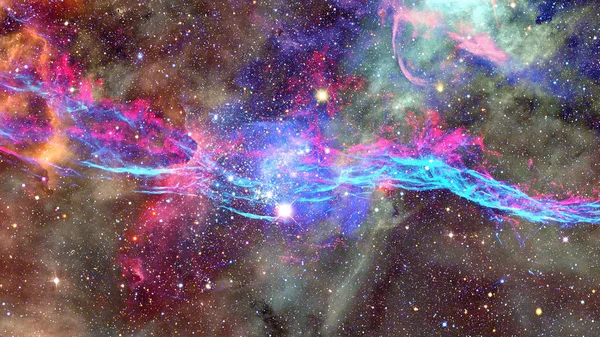 Νεφέλωμα και αστέρια στο διάστημα. Στοιχεία αυτής της εικόνας που παρέχονται από τη NASA. — Φωτογραφία Αρχείου