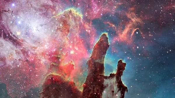 Universum gevuld met sterren, nevels en sterrenstelsels. — Stockfoto