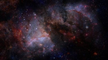 Uzaydaki sarmal galaksi. Bu görüntünün elementleri NASA tarafından desteklenmektedir.