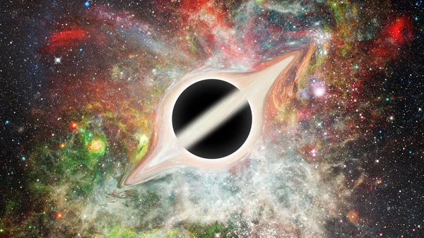 Schwarzes Loch Science Fiction Tapete Elemente Dieses Von Der Nasa — Stockfoto