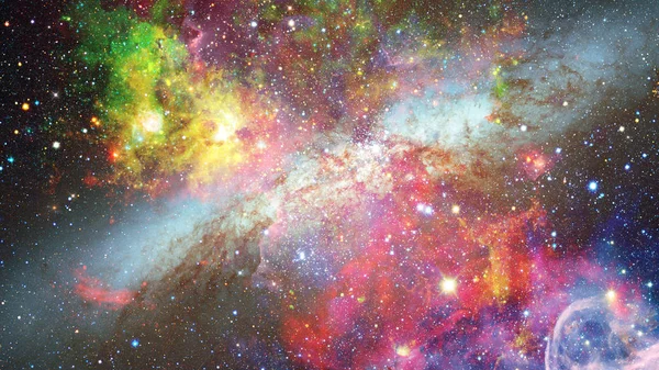 Nébuleuses Colorées Galaxies Étoiles Dans Espace Lointain Éléments Cette Image — Photo
