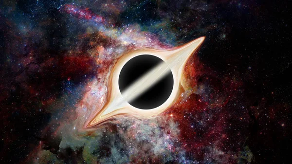 Schwarzes Loch Science Fiction Tapete Elemente Dieses Von Der Nasa — Stockfoto