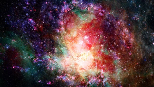 Звезды Пыль Газовая Туманность Далекой Галактике Элементы Этого Образа Обставлены — стоковое фото