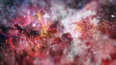 Evrenin arka plan. Yıldız kümesi ve Bulutsusu - uzayda bir bulut. Soyut astronomik gökada. Bilim kurgu sanat küçük Dof ile. Nasa tarafından döşenmiş bu görüntü unsurları.