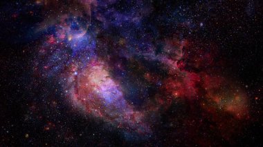 Galaxy ve bulutsu. Alan arka plan soyut. Bu görüntü döşenmiş Nasa tarafından unsurları.