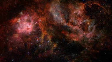 Derin uzayda nebula ve yıldızlar. Bu görüntünün elementleri NASA tarafından desteklenmektedir.