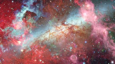 Nebula ve yıldızlar uzayda. Bu görüntünün elementleri NASA tarafından desteklenmektedir.