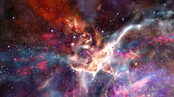 Abstract scientific background - galaxy and nebula in space. Elements of this image furnished by NASA