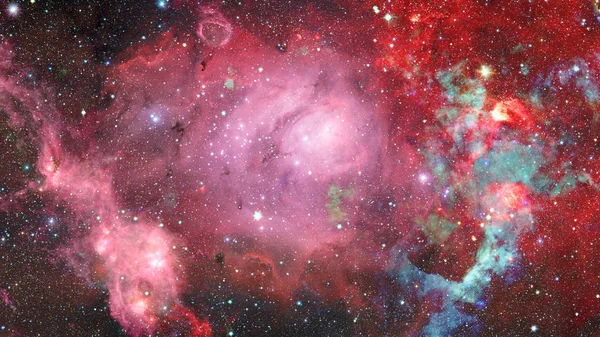 Nebula Yıldızlar Uzayda Görüntünün Elementleri Nasa Tarafından Desteklenmektedir — Stok fotoğraf