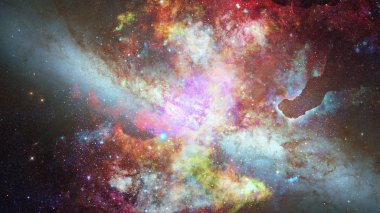 Bulutsusu ve derin uzay, gizemli evren yıldızlarda. Nasa tarafından döşenmiş bu görüntü unsurları