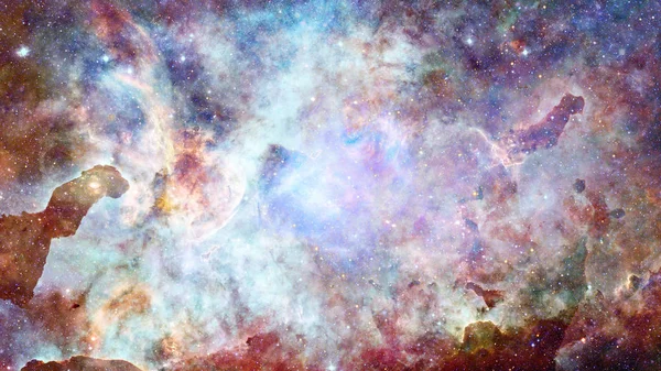 Nebulosa Och Stjärnor Rymden Delar Denna Bild Tillhandahålls Nasa — Stockfoto