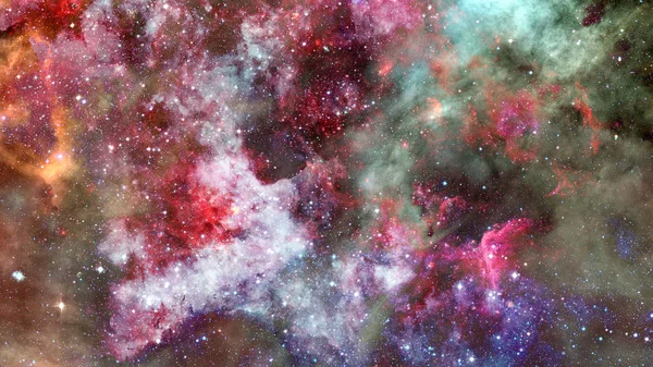 Far Being Shone Nebula Star Field Space Elements Image Furnished — Stock Photo, Image