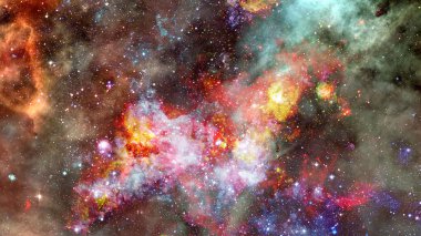Patlama süpernovası. Parlak Nebula. Bu görüntünün elementleri NASA tarafından desteklenmektedir