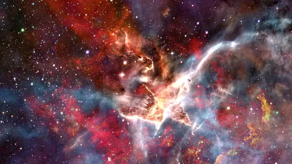 Karanlık uzayda nebula ve galaksiler. Bu görüntünün elementleri NASA tarafından desteklenmektedir. — Stok fotoğraf