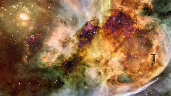 Nébuleuse et galaxies dans l'espace sombre. Éléments de cette image fournis par la NASA. — Photo