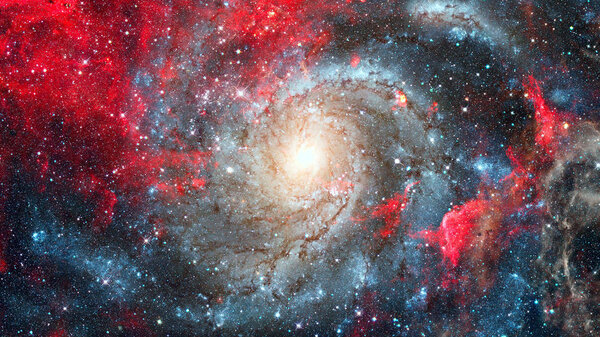 Starry outer space. Elements of this image furnished by NASA.
