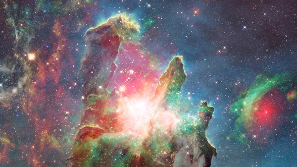 Estrelas, poeira e nebulosa gasosa na galáxia. Elementos desta imagem fornecidos pela NASA. — Fotografia de Stock