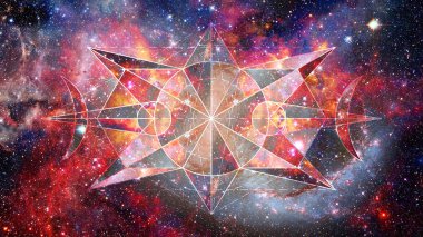 Soyut hipster geometrik arka plan. Nasa tarafından döşenmiş bu görüntü unsurları.