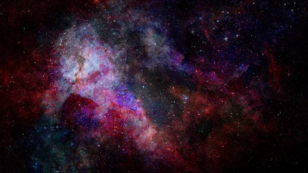 Nevel en sterren in de ruimte. Elementen van deze afbeelding geleverd door NASA. — Stockfoto