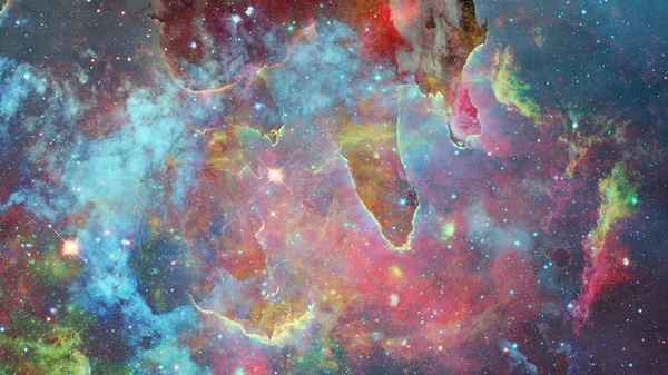 Όμορφο νεφέλωμα και γαλαξίας. Στοιχεία αυτής της εικόνας που παρέχονται από τη NASA — Φωτογραφία Αρχείου
