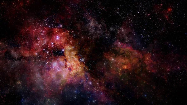 Nebulosa gigante brillante. Fondo espacial. Elementos de esta imagen f —  Fotos de Stock