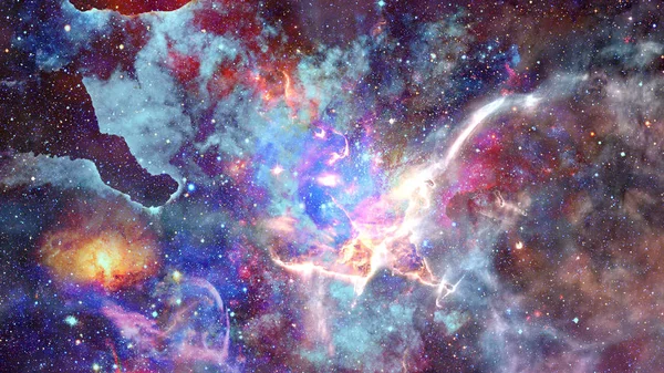 Nebula ve açık küme evrende. NASA tarafından desteklenen bu görüntünün ögesi — Stok fotoğraf