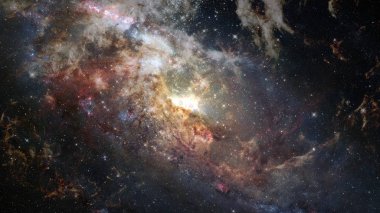 Uzay, evren, kara delik güzelliği galakside. NASA tarafından döşenmiş öğeleri