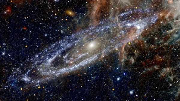 Galaxia en el espacio, belleza del universo, agujero negro. Elementos proporcionados por la NASA —  Fotos de Stock