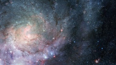 Astronomik bilimsel arka plan, Bulutsusu ve derin uzayda yıldız