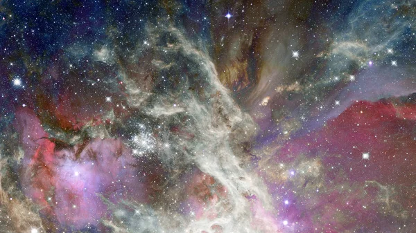 Astronomical scientific background, nebula and stars in deep space — Stock Photo, Image