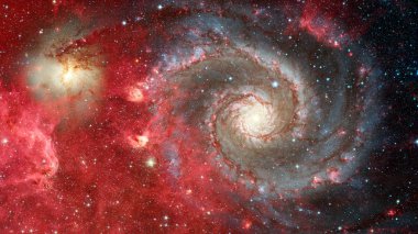 Uzay, evren, kara delik güzelliği galakside. NASA tarafından döşenmiş öğeleri