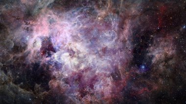 Astronomik bilimsel arka plan, Bulutsusu ve derin uzayda yıldız