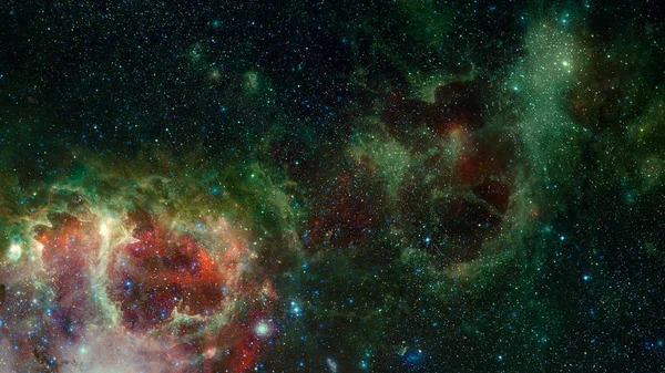 Бесконечный космический фон с туманностями и звездами. — стоковое фото
