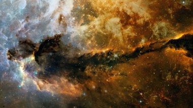 Patlayan galaksi. Soyut alan. Nasa tarafından döşenmiş bu görüntünün elemanları