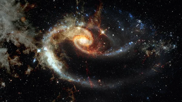 Explosión estelar en una galaxia del universo. Elementos de esta imagen proporcionados por la NASA —  Fotos de Stock